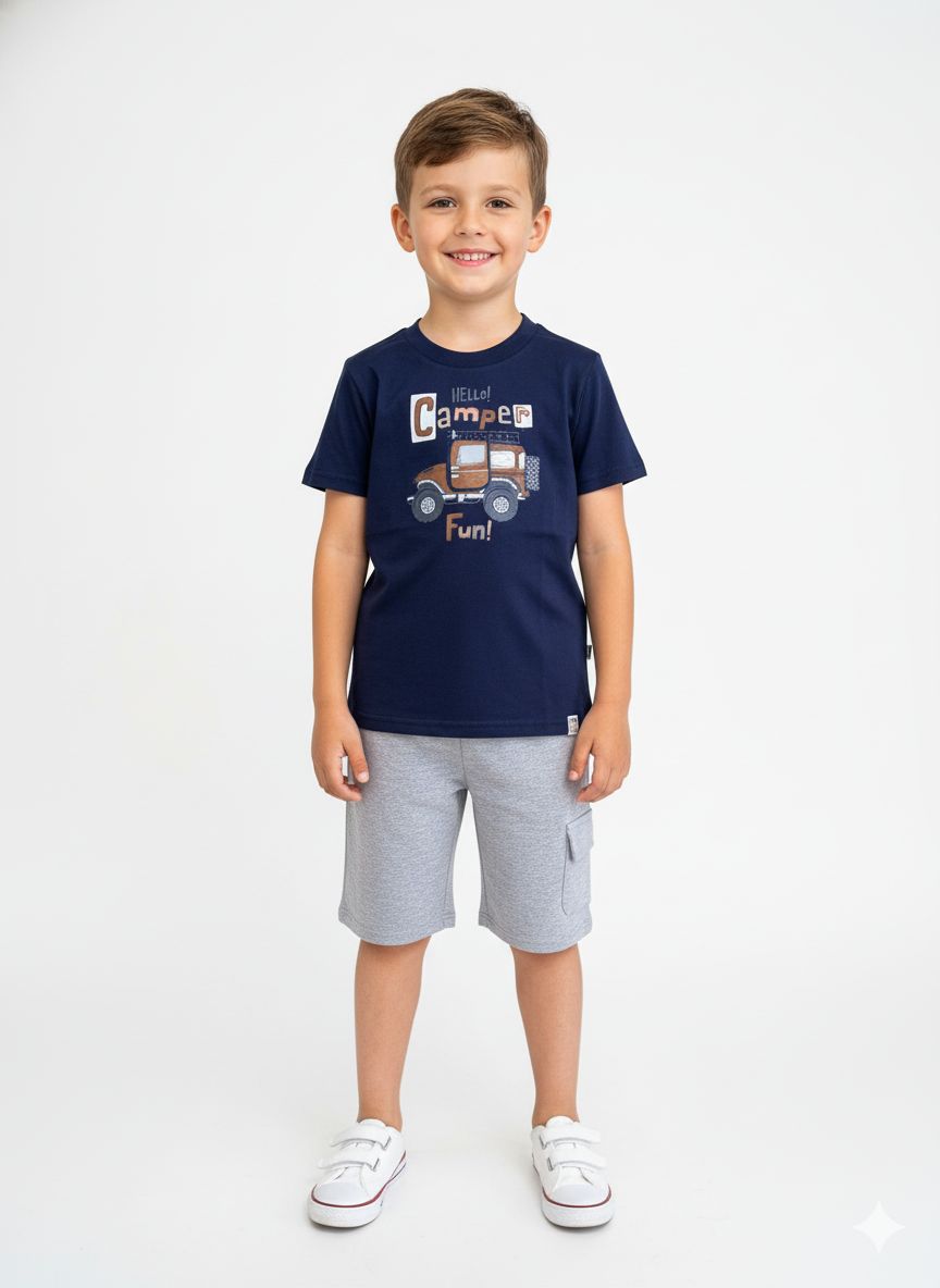 Conjunto Masculino Camper Azul