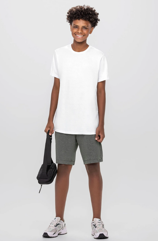 Remera Juvenil Masculina Blanca