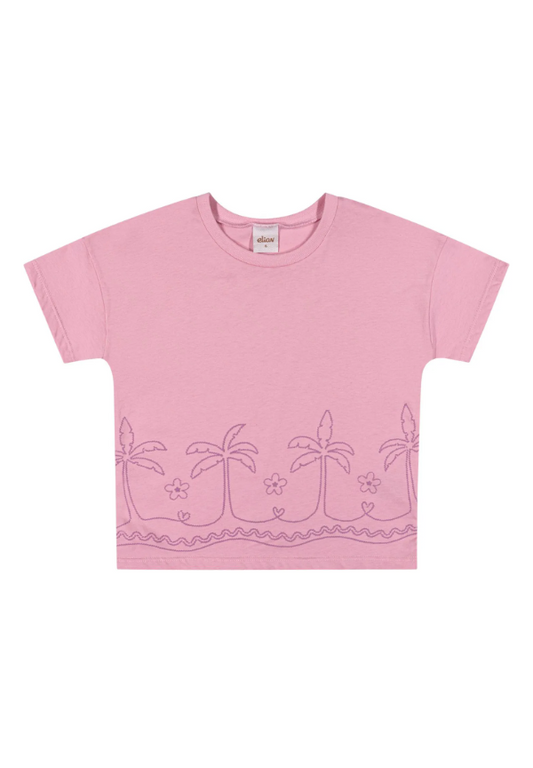 Remera Estampada Palmeras