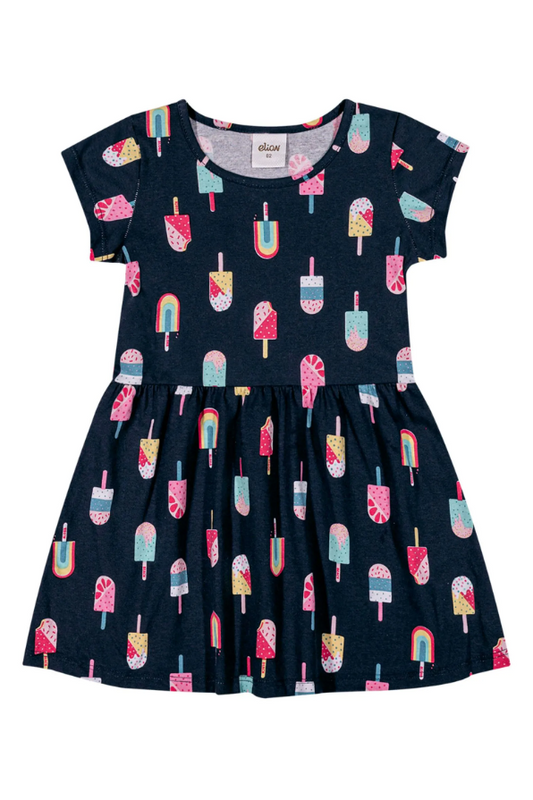 Vestido Helados Elian Azul