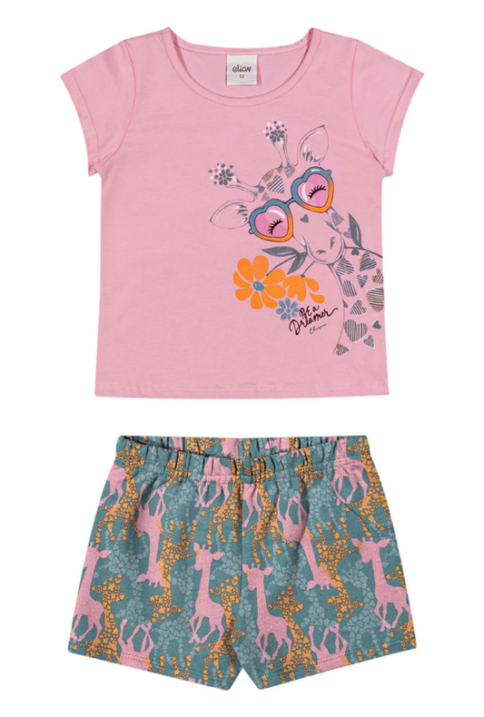 Conjunto Jirafa Rosa