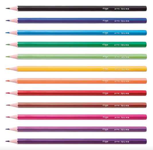 Lapices Filgo Pinto X 12 Colores + 2 Lapices Grafito hb