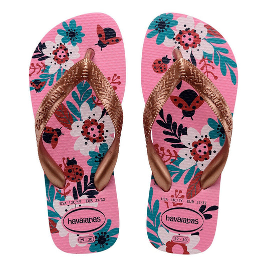 CHANCLETAS OJOTAS HAVAIANAS KIDS FLORES