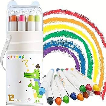 Silky crayons, crayones acuarelables x12 + pincel