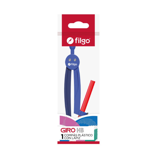 Compás Filgo Giro Plástico 13.5 cm Color