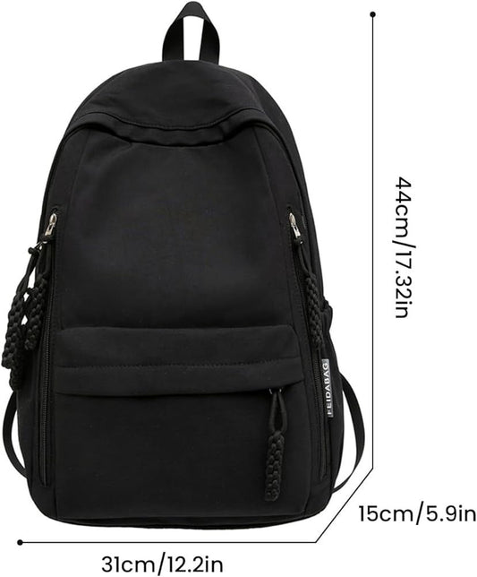 Mochila estilo coreano preto