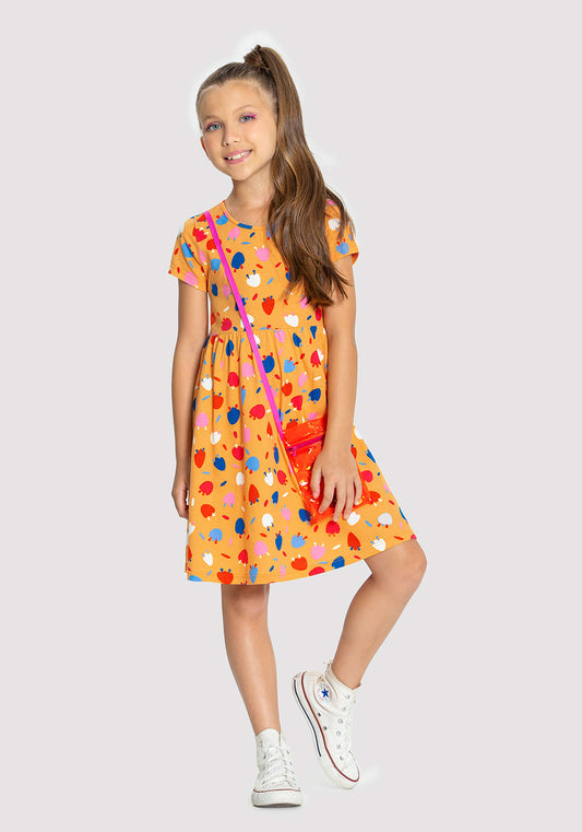 Vestido Estampado Infantil Alakazoo