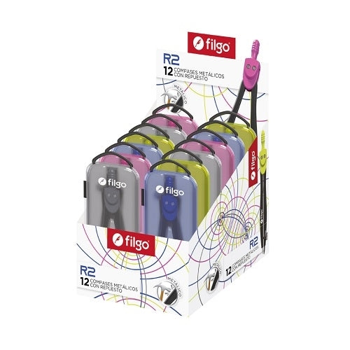 Compas Filgo metalico r2 c/repuesto