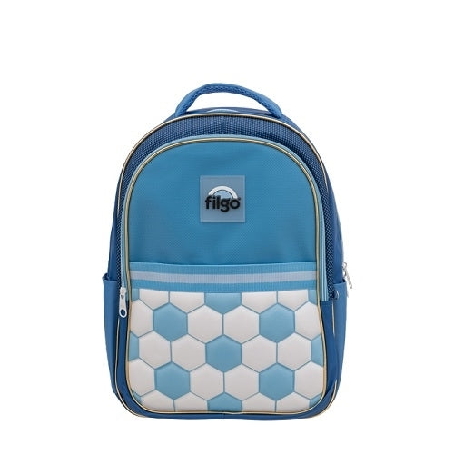 Mochila Filgo starpak 18¨ - futbol celeste-blanco
