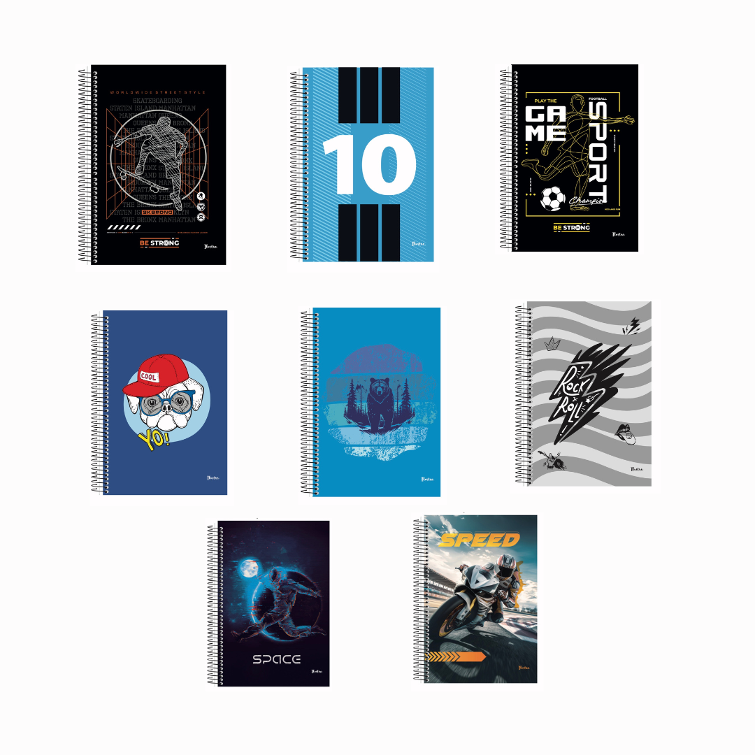 Pack X4 Cuadernola ilustra 96 hojas tapa dura