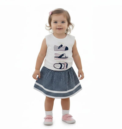 Conjunto Bebe Con Pollera