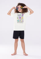Conjunto Pijama Para Pintar Alakazoo - Blanco