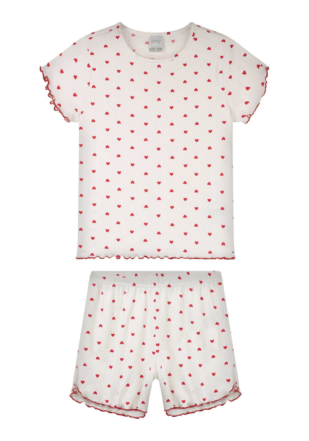 Conjunto Pijama Corazones Alakazoo - Blanco