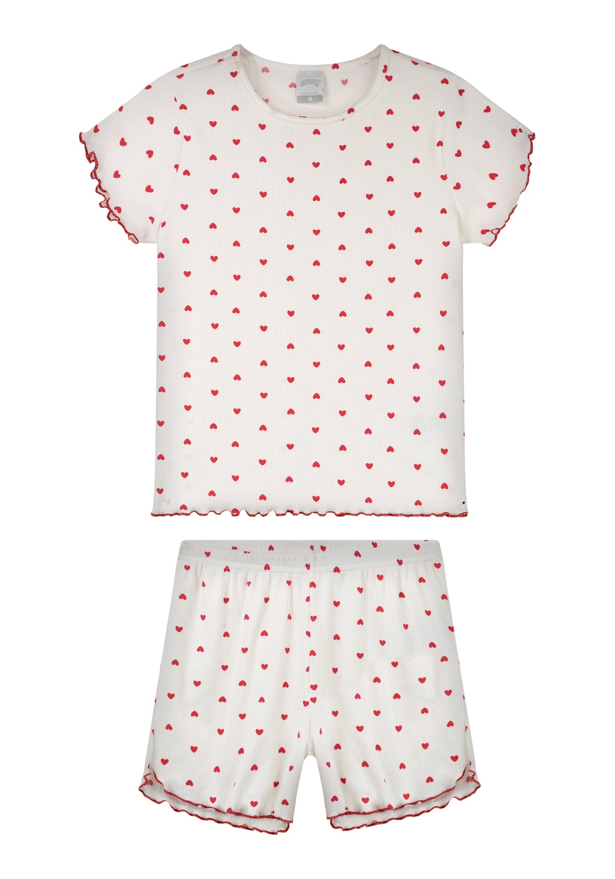 Conjunto Pijama Corazones Alakazoo - Blanco