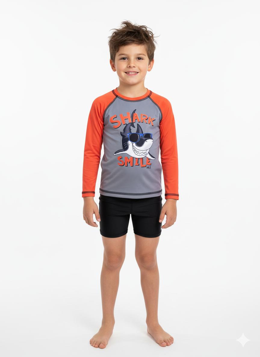 Remera Shark Con Proteccion Uv 50+