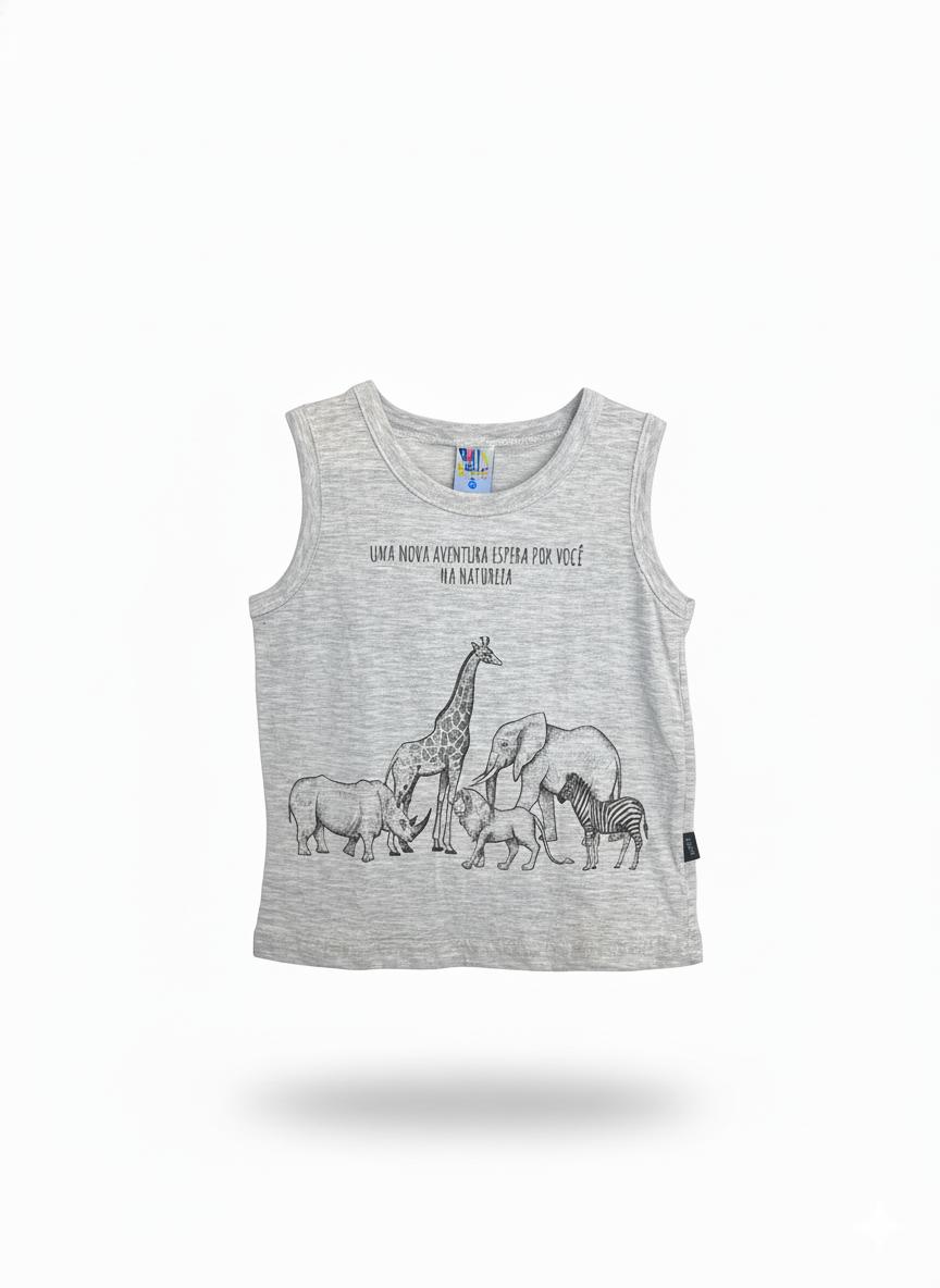 Musculosa Safari Pulla Bulla Gris