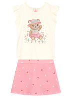 Conjunto Osito Brandili - Rosa