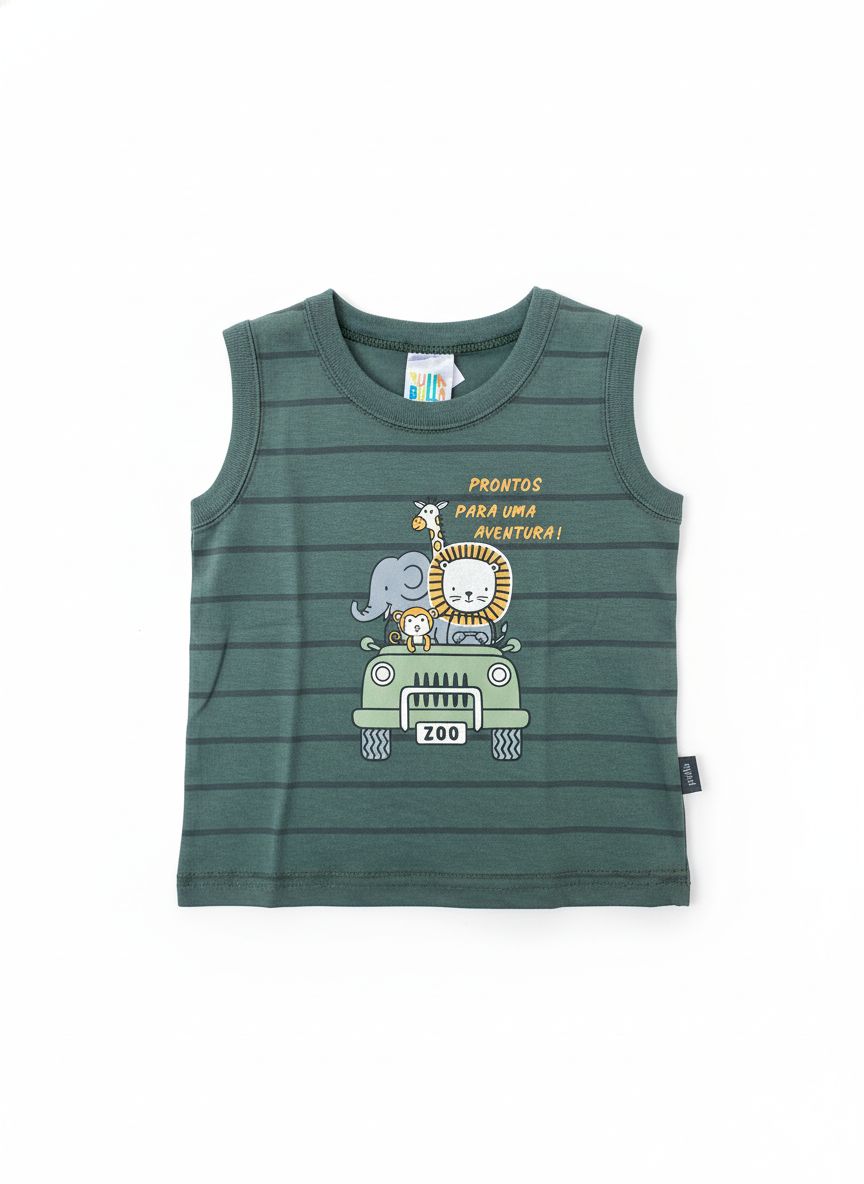 Musculosa Aventura Pulla Bulla Verde
