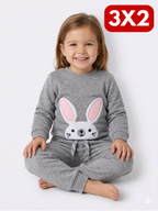 Conjunto conejo - Gris