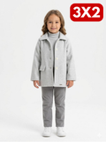 Saco Femenino Infantil Gris  COLORITTA