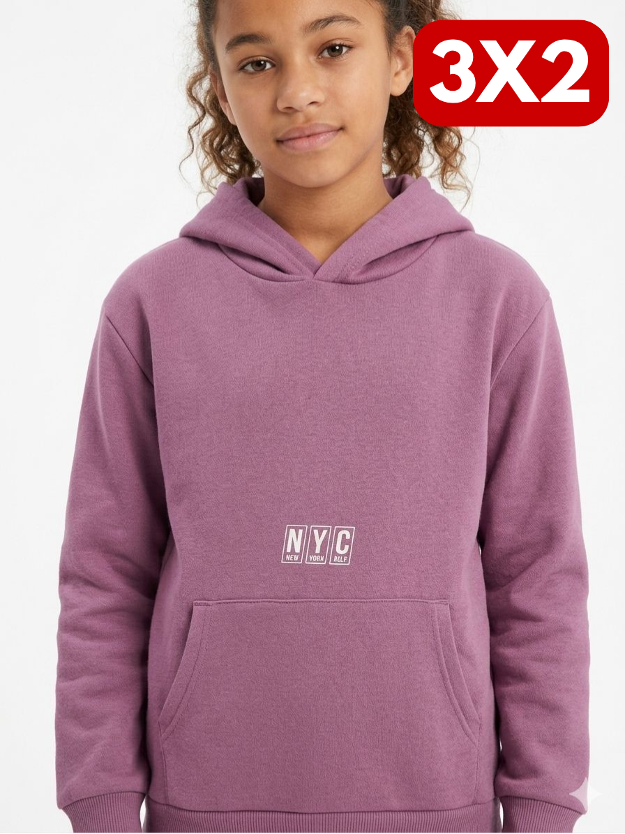 Buzo Canguro NYC - Morado