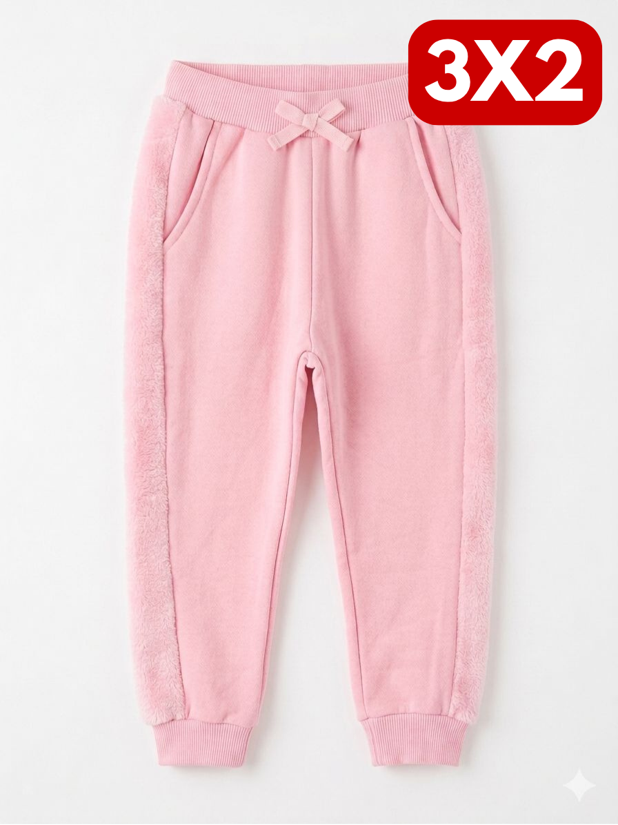 Pantalón Deportivo C/Peluche - Rosa