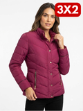 Campera Capitoneada C/Broche - Bordo