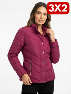 Campera Capitoneada C/Broche - Bordo