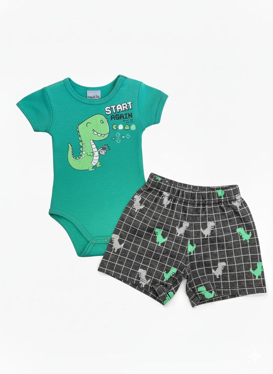 Conjunto Dino Verde