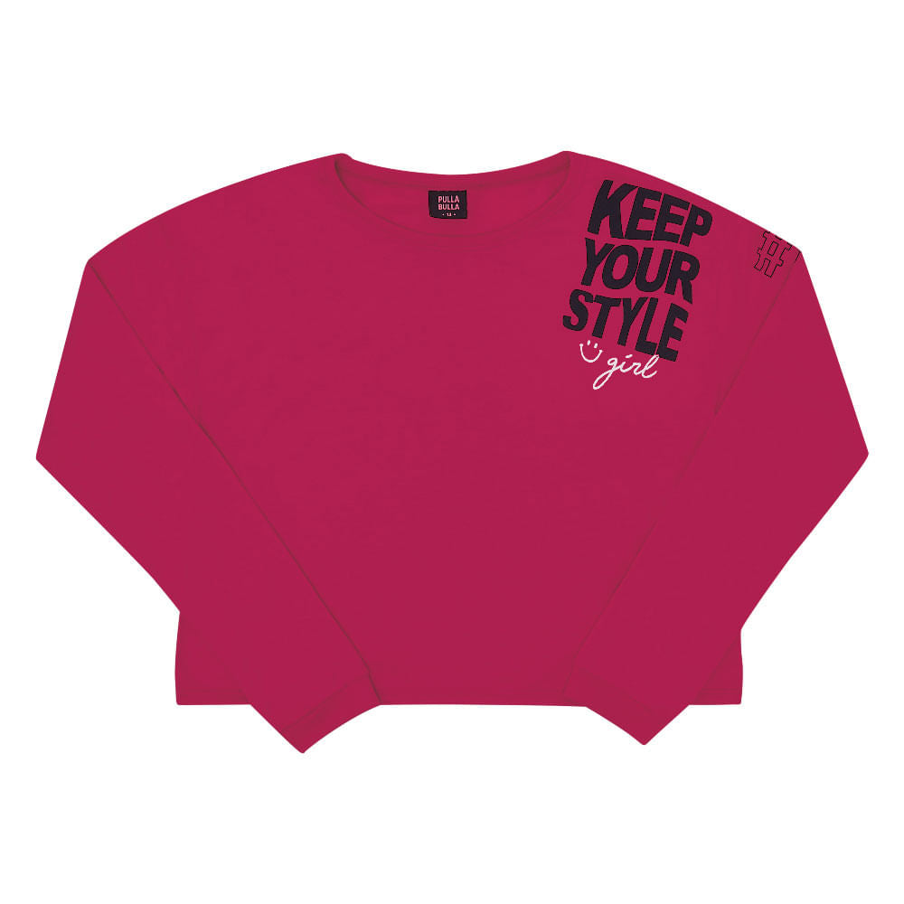 Remera Manga Larga Fucsia