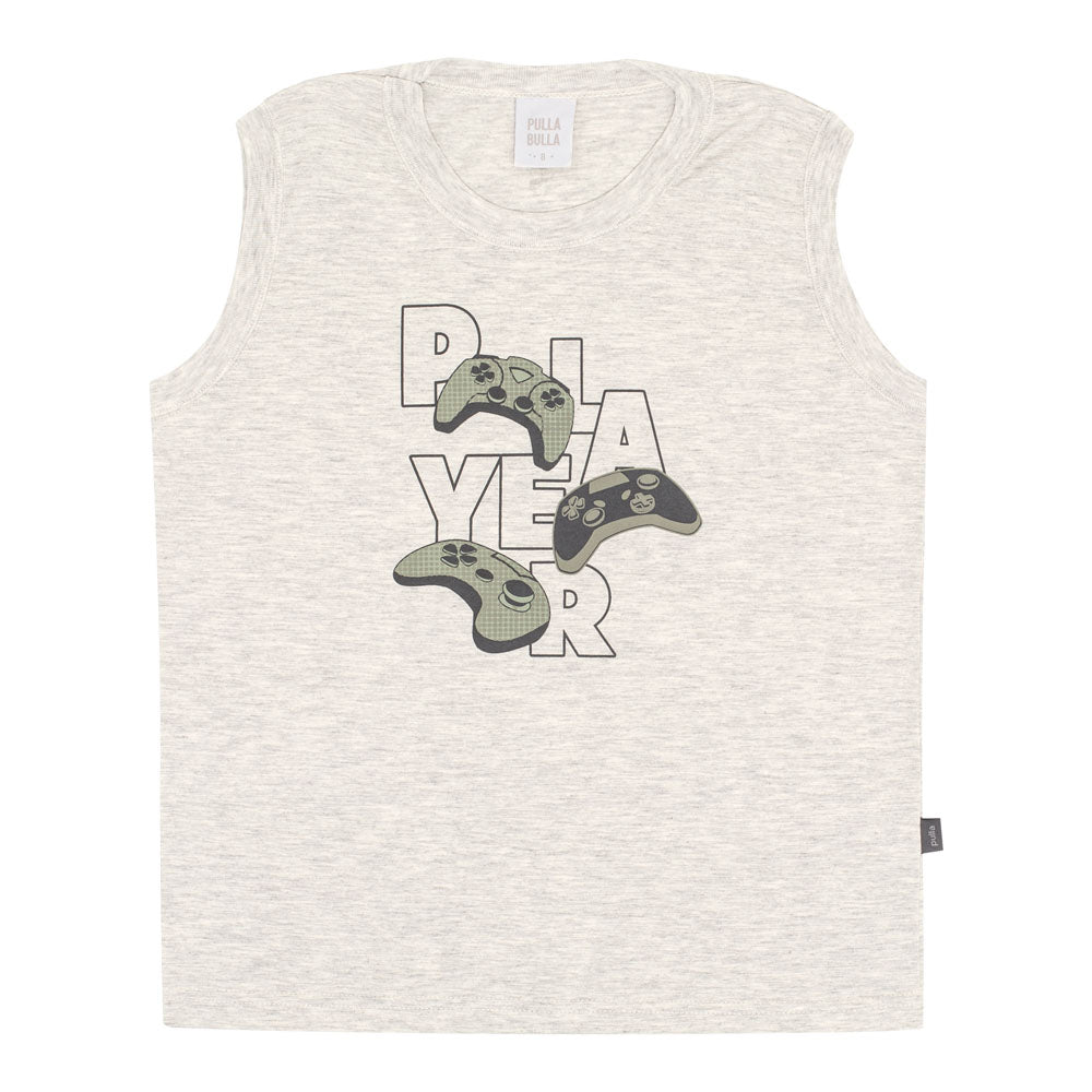Musculosa Juvenil Player Gris