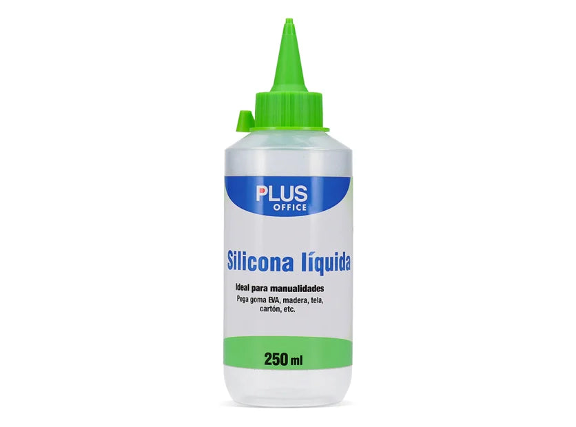 Silicona líquida Plus Office Pomo 250 ml