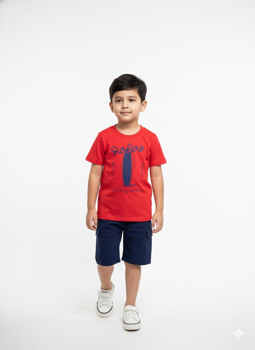 Conjunto Surfers Elian Rojo