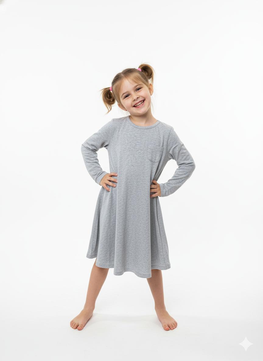 Vestido Chalotte Gris