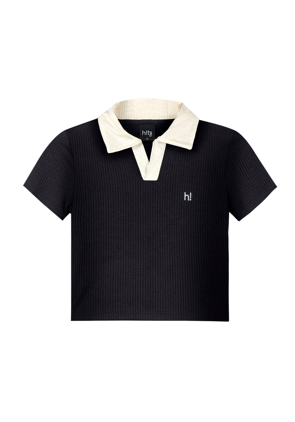 Remera Con Cuello Hits - Preto