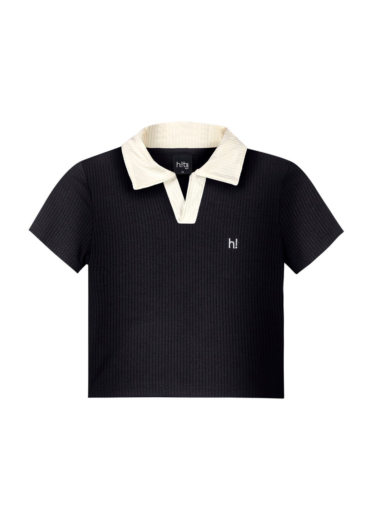 Remera Con Cuello Hits - Preto