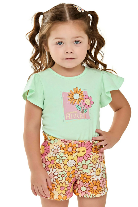 Conjunto Niña Flores