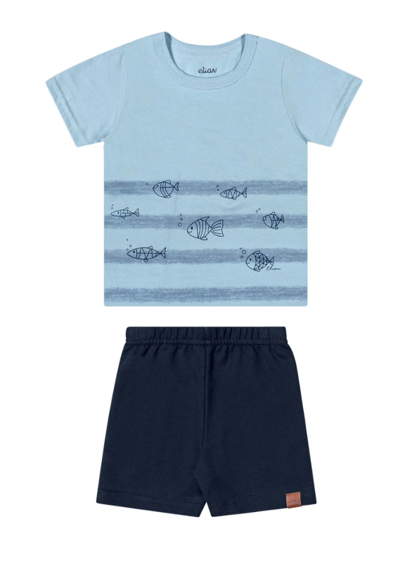 Conjunto Bebe Masculino Azul