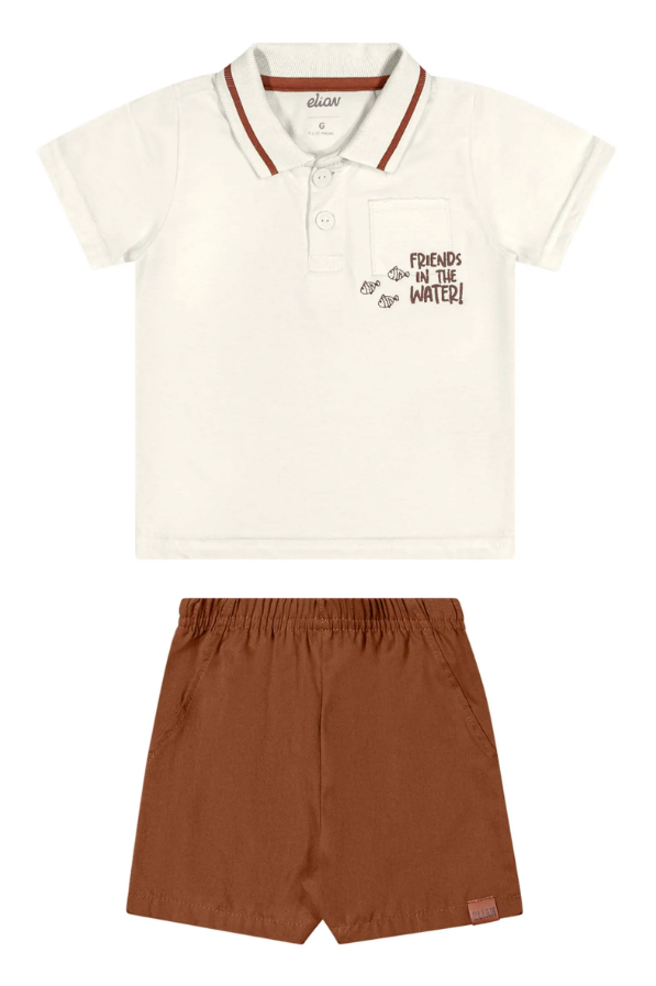 Conjunto Bebe Masculino Polo