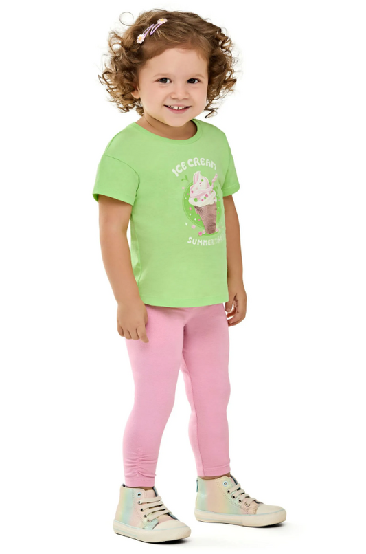 Conjunto Niña Helado Verde