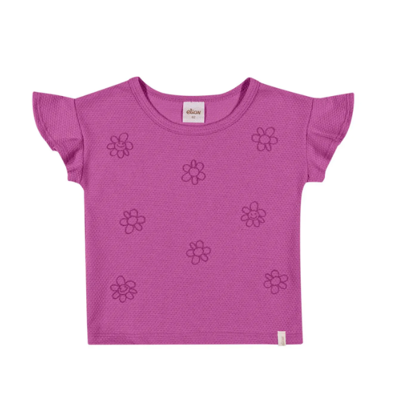 Remera Niña Flores