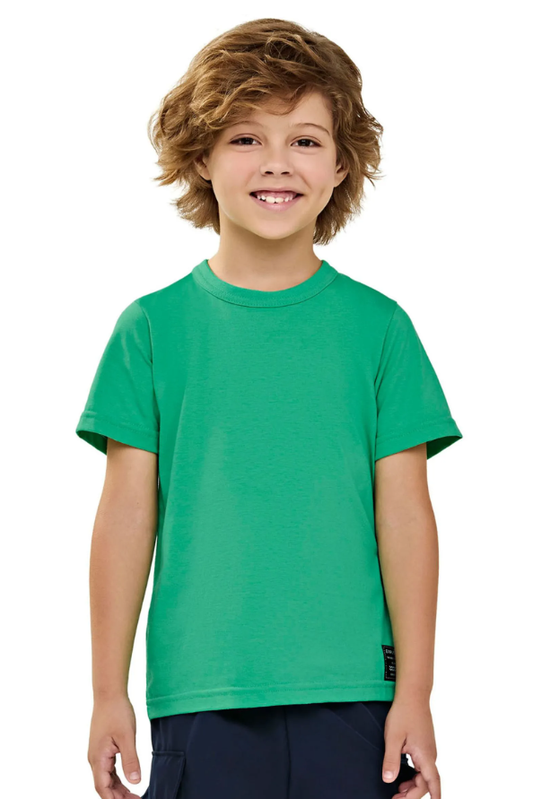 Remera Infantil Masculino Surf Verde