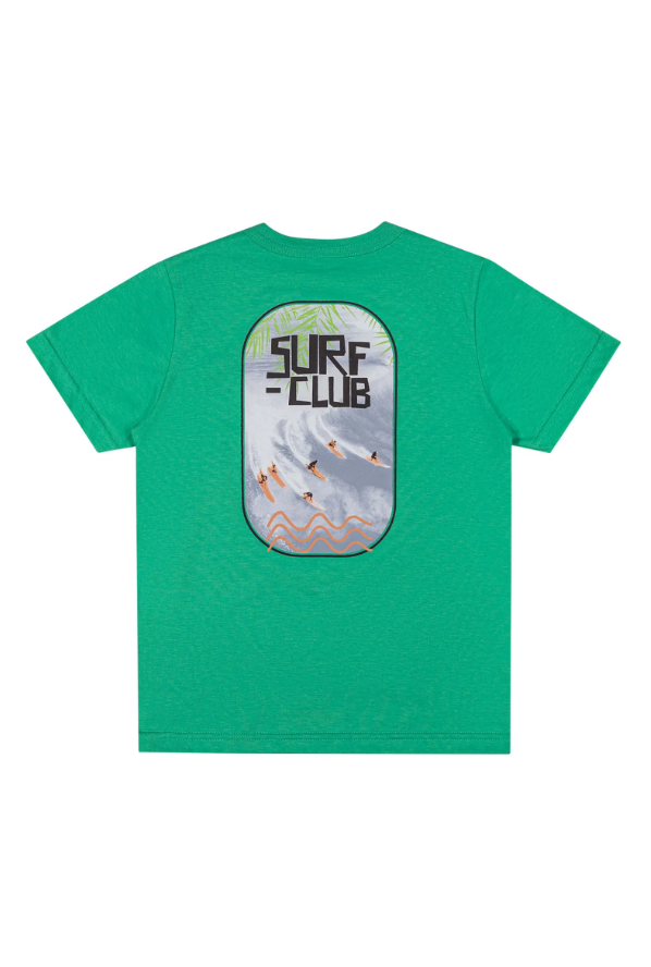 Remera Infantil Masculino Surf Verde