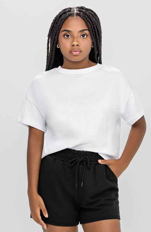 Short Femenino Juvenil Preto