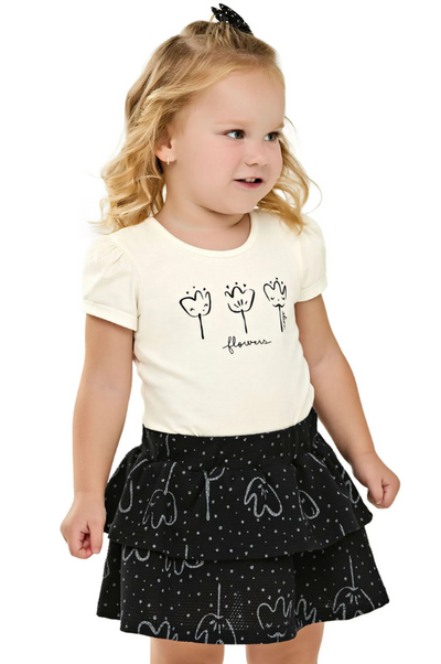 Conjunto Niña Con Pollera