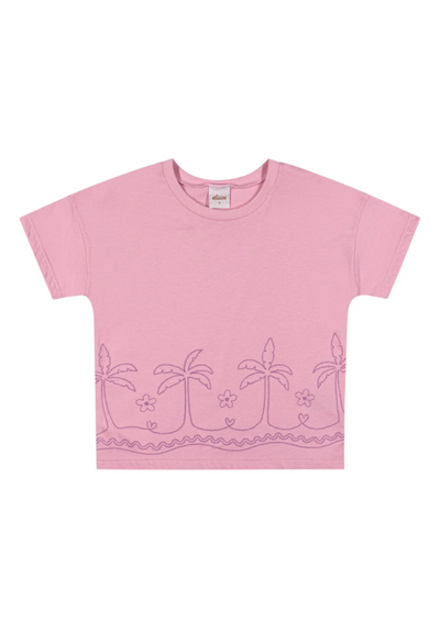 Remera Estampada Palmeras