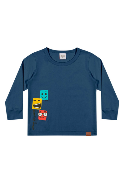 Remera Infantil Azul Elian