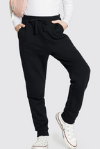 Pantalon Deportivo Con Felpa - Preto