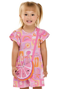 Vestido Frutas Con Bolso Elian