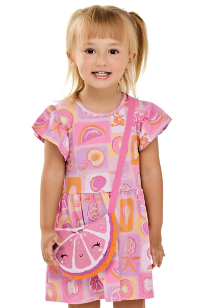 Vestido Frutas Con Bolso Elian